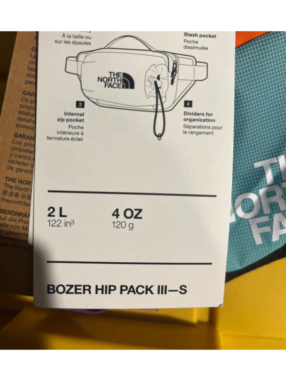 The North Face Red Orange water-repellent Multicolor Bozer Hip Funny Pack Ill